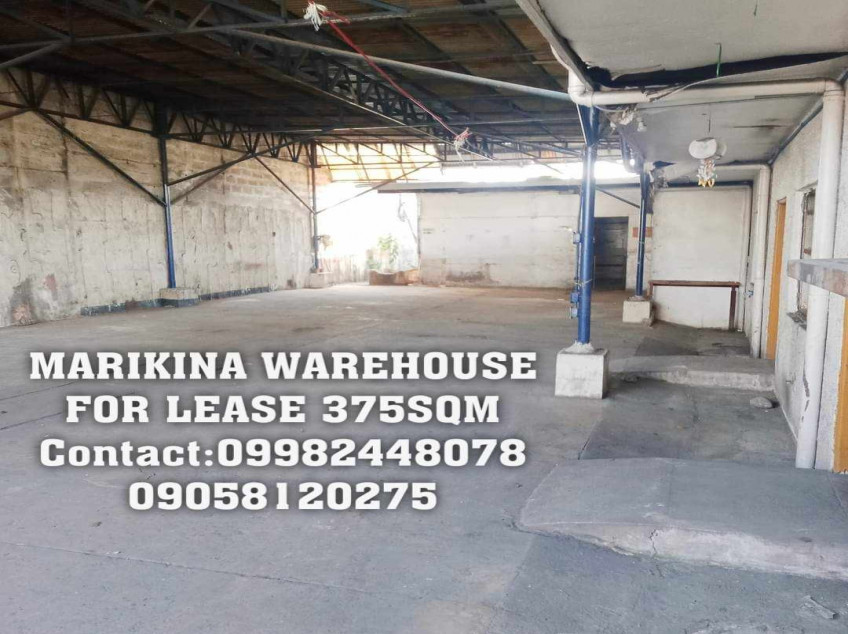 Marikina Warehouse for Lease 375 SQM - Flood Free
