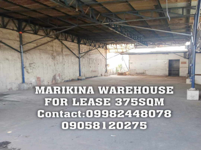 Marikina Warehouse for Lease 375 SQM - Flood Free
