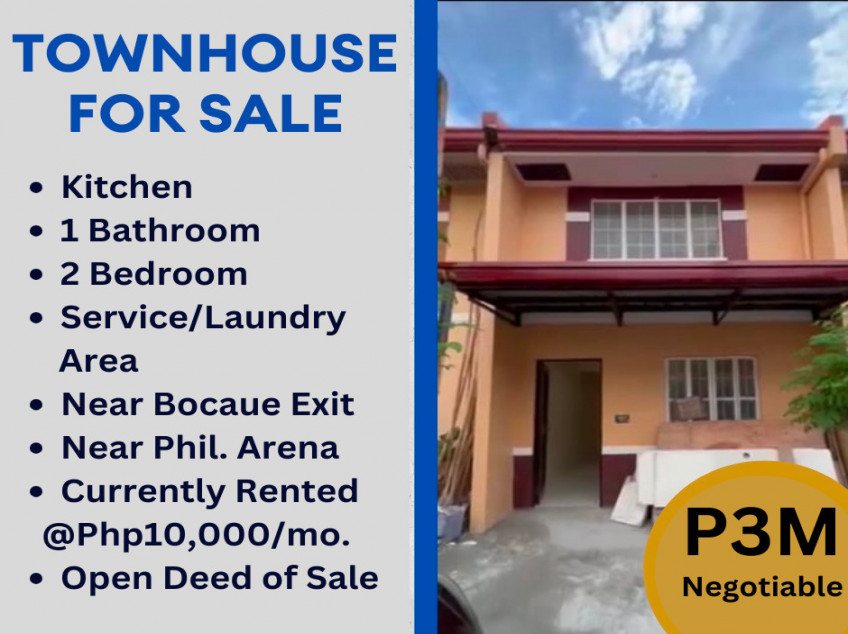 2 BR Townhouse In Villa Zaragosa Bocaue Bulacan