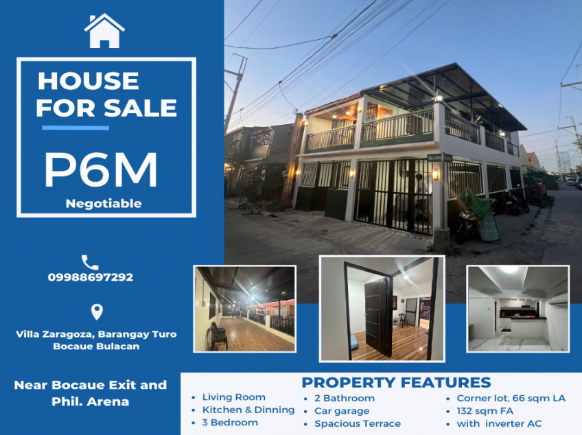 Corner Lot House For Sale In Villa Zaragosa Subd. Newly Renovated, With Parking And Spacious Terrace