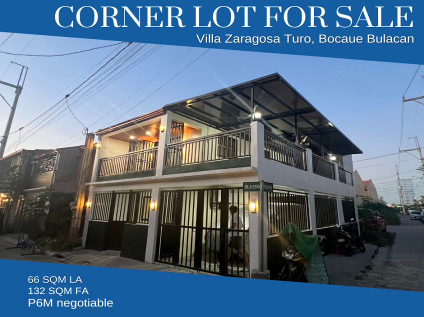 Corner Lot House For Sale In Villa Zaragosa Subd. Newly Renovated, With Parking And Spacious Terrace