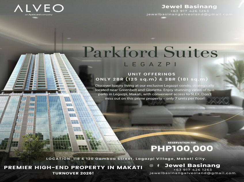 Pre-Selling 2 Bedroom 126 SQM High End Condo For Sale In Legazpi Makati By Alveo Land