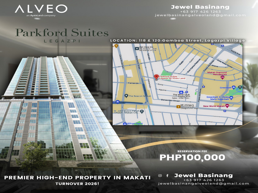 Pre-Selling 2 Bedroom 126 SQM High End Condo For Sale In Legazpi Makati By Alveo Land