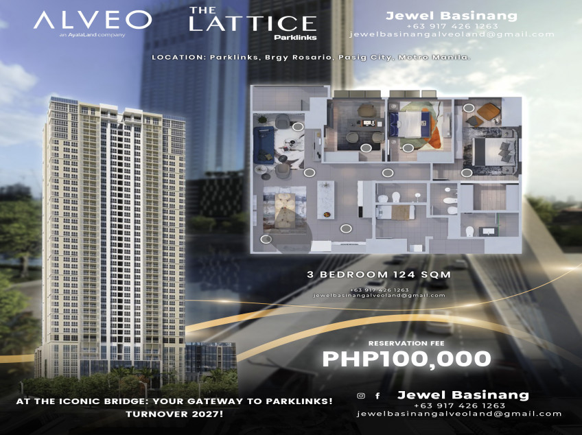 Pre-selling Condo At Parklinks, C5 Pasig. The Lattice By Alveo Land