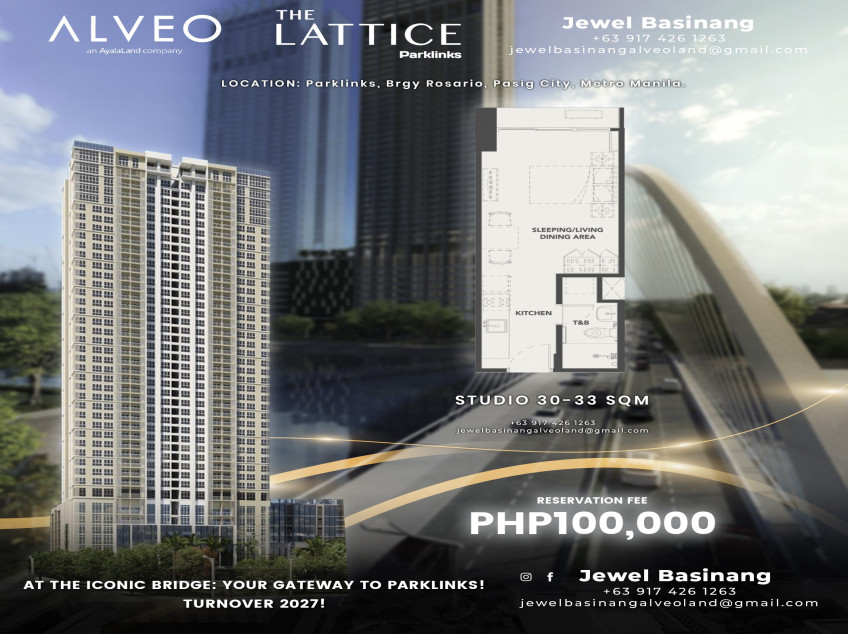 Pre-selling Condo At Parklinks, C5 Pasig. The Lattice By Alveo Land