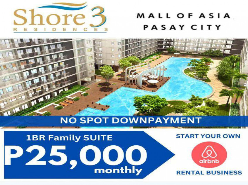 25K DP For 1 BR Condo Unit With Balcony At SMDC Shore 3 Residences, Pasay