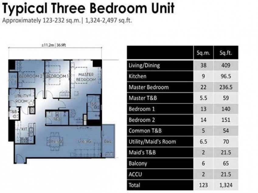 Condo Unit At Alveo Park Triangle Tower BGC, Taguig
