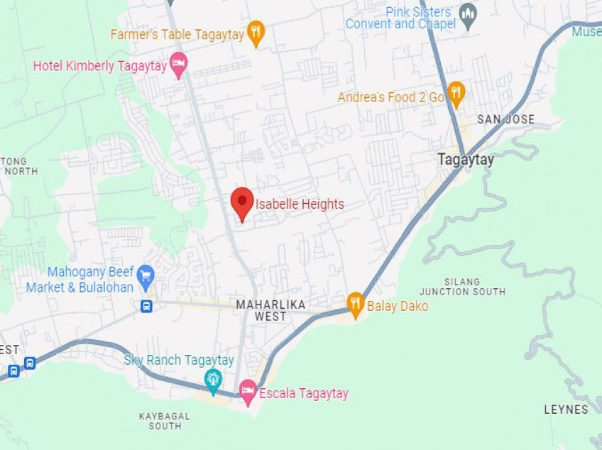 Isabelle Heights Tagaytay Behind McDonald's