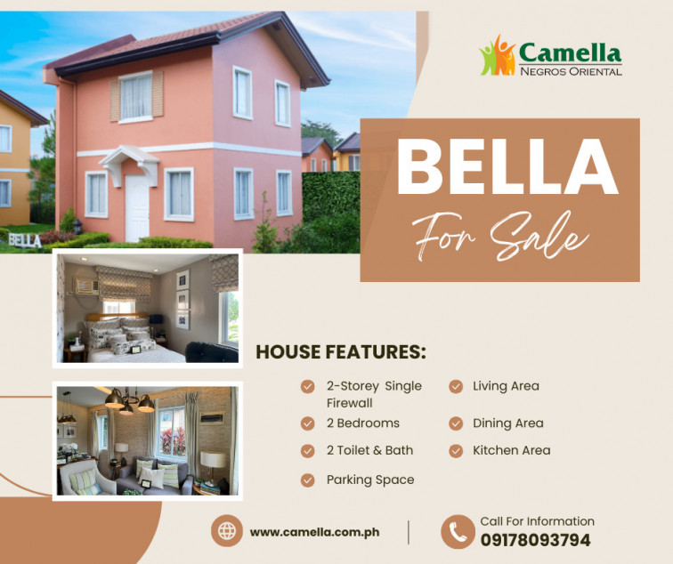 2BR House And Lot For Sale In Camella, Negros Oriental