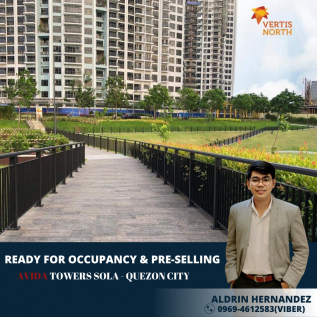 Avida Towers Sola Vertis North Quezon City Beside Solaire Near Trinoma And SM North