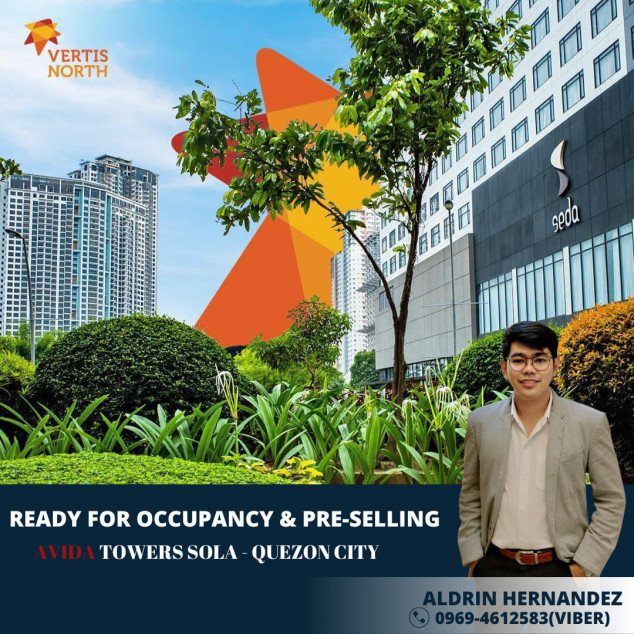 Avida Towers Sola Vertis North Quezon City Beside Solaire Near Trinoma And SM North