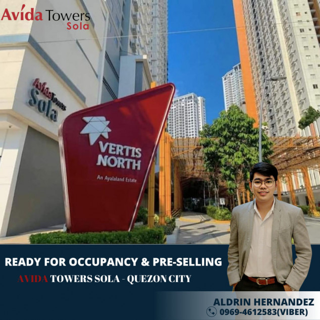 Avida Towers Sola Vertis North Quezon City Beside Solaire Near Trinoma And SM North