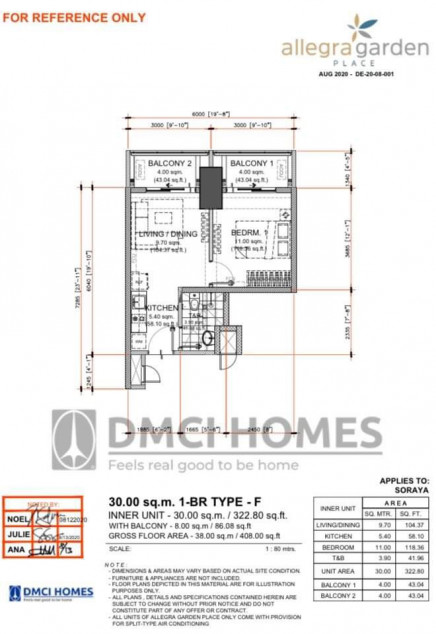 1 BR Penthouse Allegra Garden Place, BGC