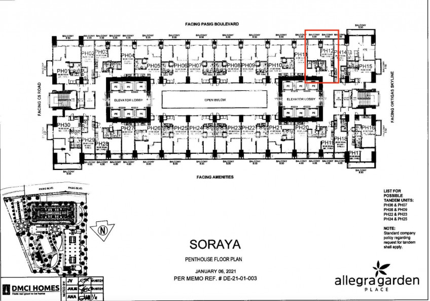 1 BR Penthouse Allegra Garden Place, BGC