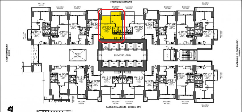 Pre-selling 2 BR Unit At The Valeron Tower Located At C-5, P.E. Antonio Pasig City