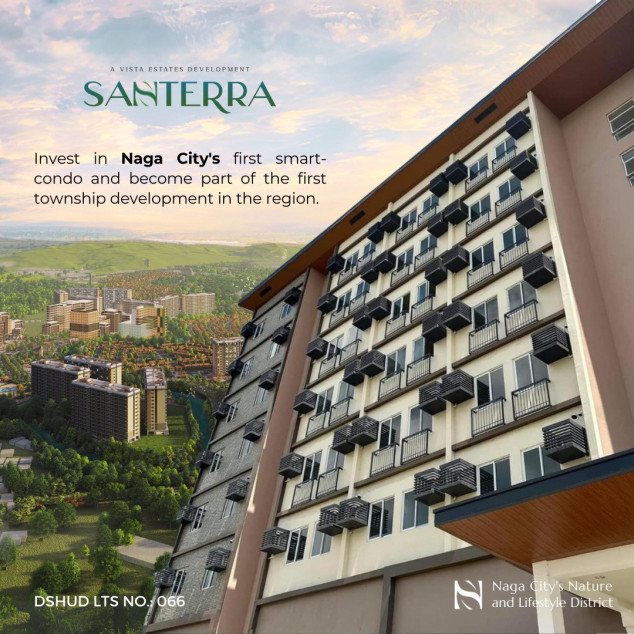 Condominium With Balcony In Santerra Residences, Naga City