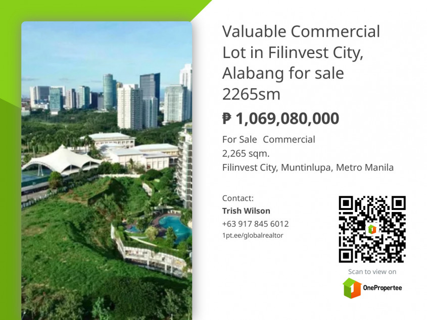 Valuable Commercial Lot In Filinvest City, Alabang for sale 2265 SQM