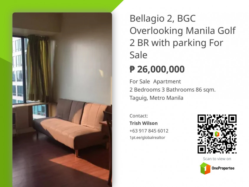 Condo For Sale In Bellagio Tower 2, BGC Near St. Luke's Hospital