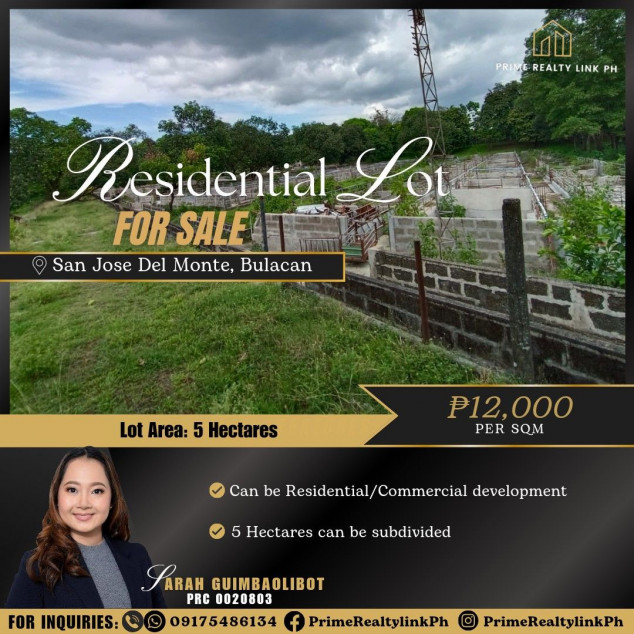 Residential Lot In San Jose Del Monte, Bulacan For Sale