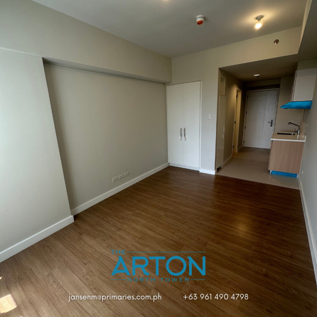 Studio Unit (27 SQM) With Parking, Arton By Rockwell Katipunan, Quezon City