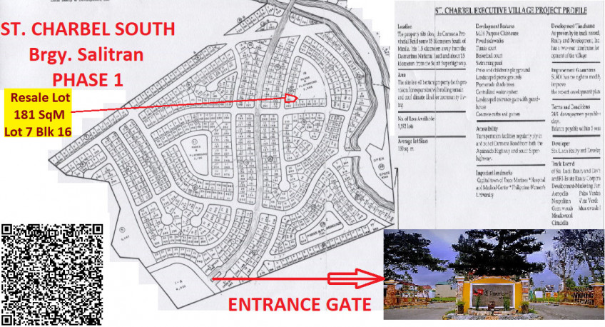 181 SQM Resale Vacant Residential Lot In St. Charbel South Salitran Dasmariñas, Cavite