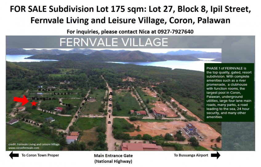 Titled Subdivision Lot For Sale In Coron, Palawan