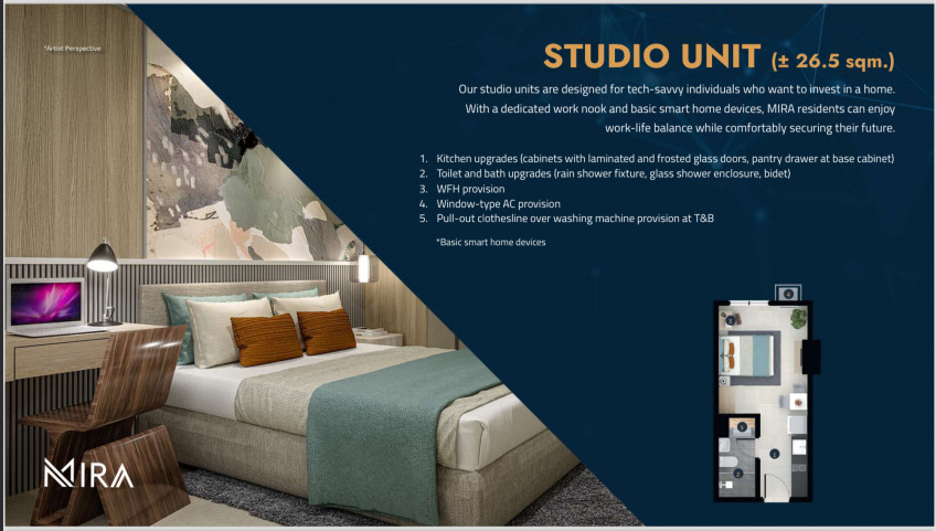 Mira By RLC Residences Studio Unit In Cubao, Quezon City