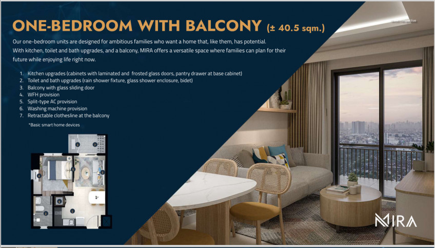 Mira By RLC Residences Studio Unit In Cubao, Quezon City