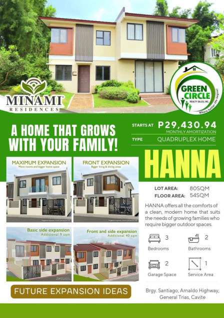 Minami Residences General Trias, Cavite