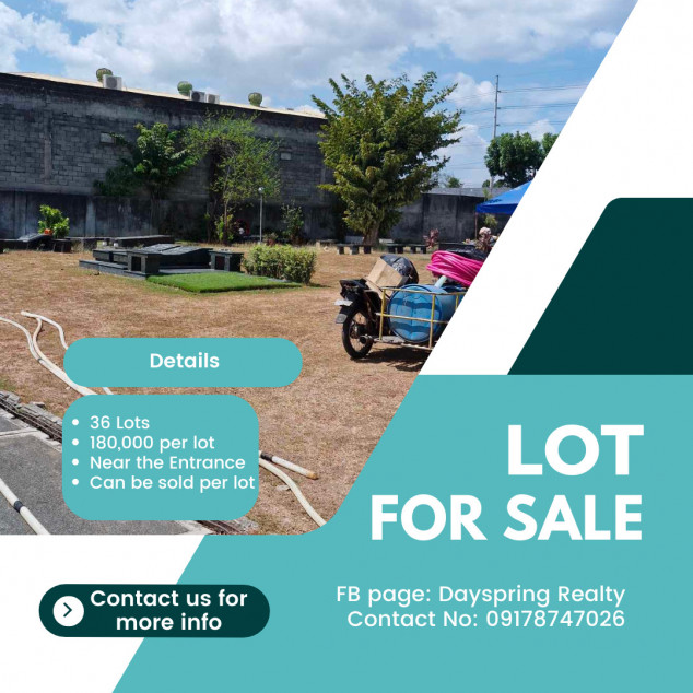 Lot For Sale In Loyola Memorial, Sucat