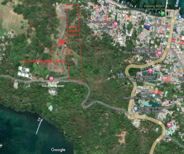 Lot For Sale/Lease At Brgy. Sabang Puerto Galera, Oriental Mindoro