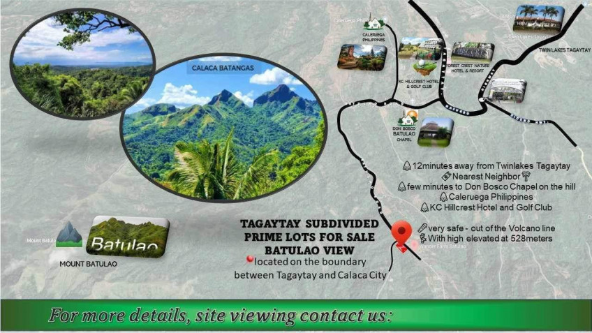 Vacant Lot With Amazing View Of Mount Batulao & Balayan Sea In Batangas