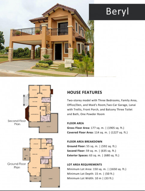 2-Storey With 3 Bedroom Family Area Office, and Maids Room In Santa Rosa, Laguna