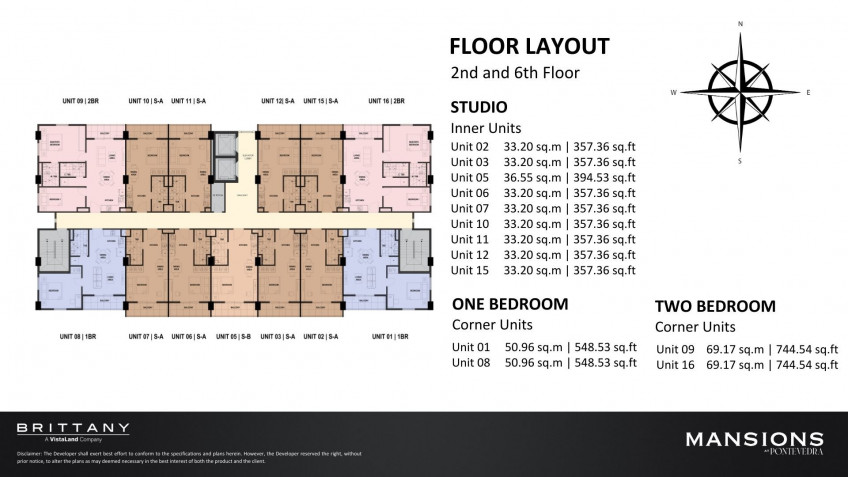 Sta. Rosa, Laguna Condos - 33 to 69 SQM, 1-2 Bedroom Units For Sale