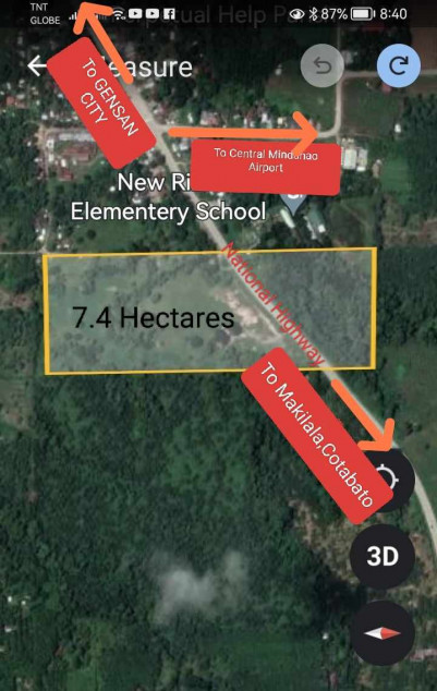 Tawan-tawan, M'lang Cotabato Near Central Mindanao Airport, 7 Hecatres