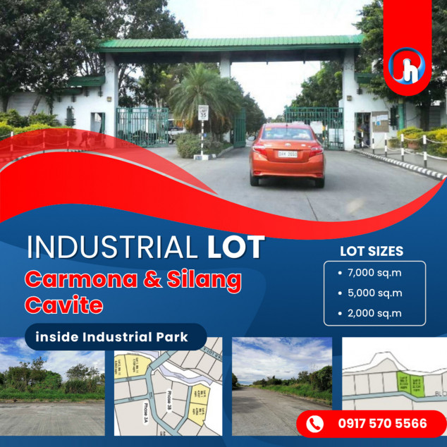 Inside Industrial Park Silang & Carmona Cavite Industrial Lot For Sale