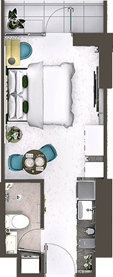 Condominium / Victoria Sports Tower Monumento - Single Unit Approximately 25 SQM