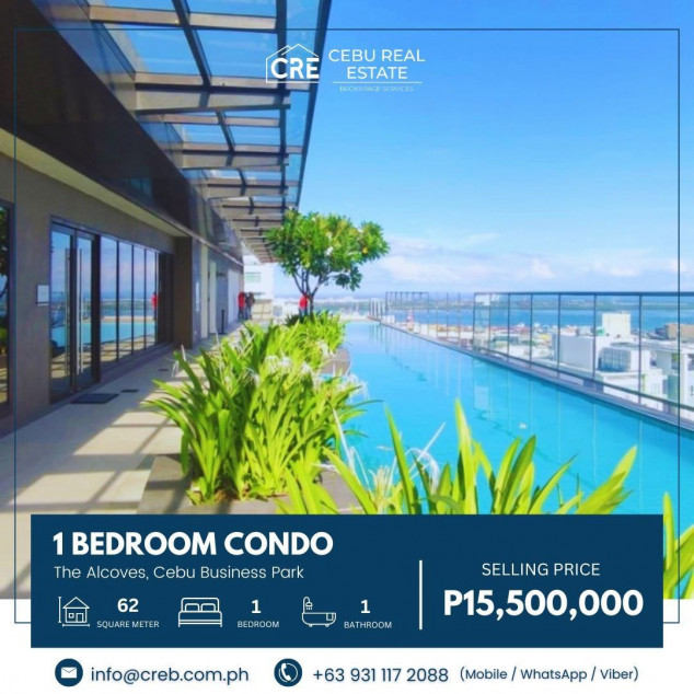 1BR Condo Unit for Sale w/ Parking - The Alcoves, Cebu Business Park