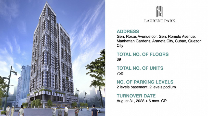 2 Bedroom Smart Home Condo in Araneta Cubao - Laurent Park