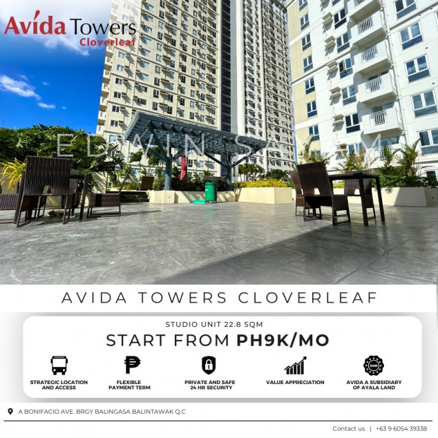 Rush Sale Ready to Move-In  Studio  Condo in Balintawak Clover Leaf