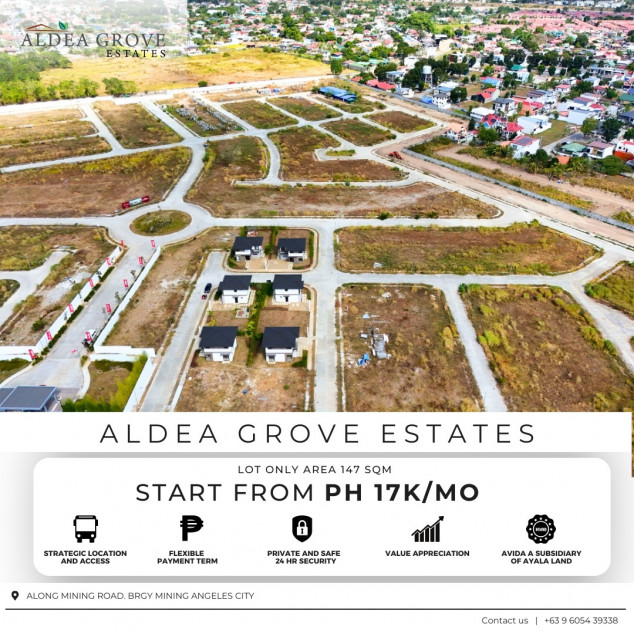 Rush Sale Lot in Pampanga Near to Clark International Airport Aldea Grove Estate by Ayala Land