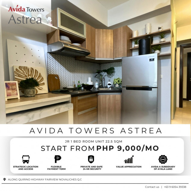 JR 1 BED ROOM 22.5 SQM Promo Sale at Avida Towers Astrea Fairview