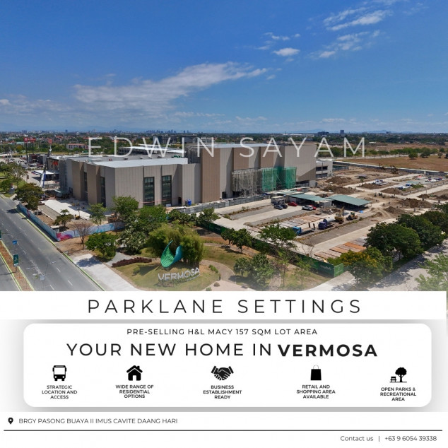 Premium Corner Lot For Sale 193 SQM in In Imus Cavite Parklane Vermosa