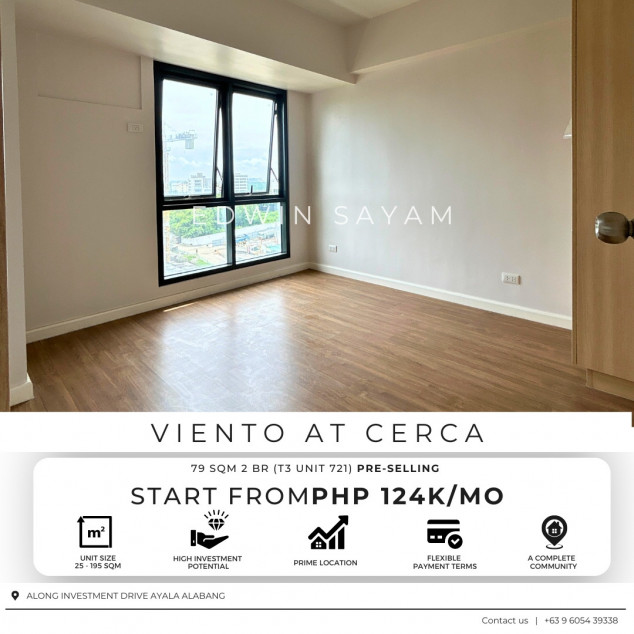 2 Bed Room Unit Near Alabang Town Center For Pre Selling 79 SQM