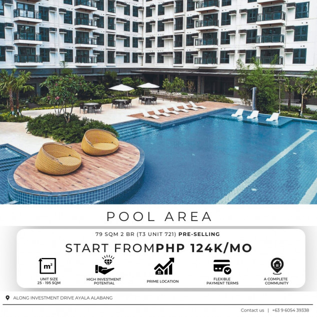 2 Bed Room Unit Near Alabang Town Center For Pre Selling 79 SQM