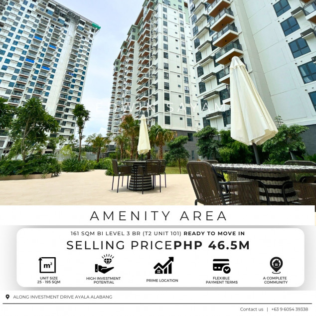 Few Units of 3 Bed Room Bi Level 161 SQM Near Alabang Town Center Pre Selling