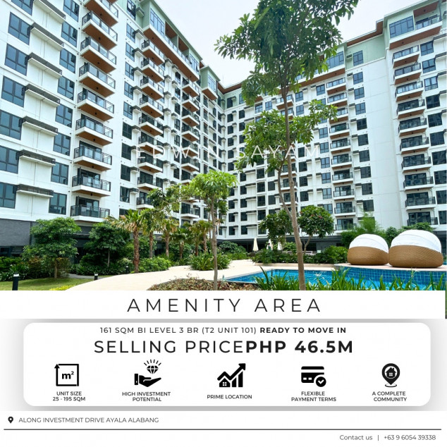 Few Units of 3 Bed Room Bi Level 161 SQM Near Alabang Town Center Pre Selling