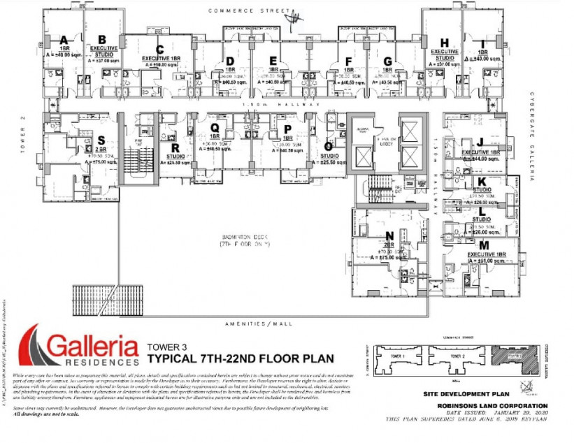 Robinsons Galleria Residences - 1 Bedroom