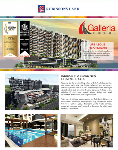 Robinsons Galleria Residences - 1 Bedroom