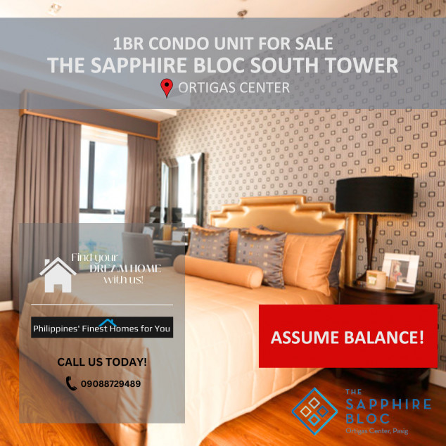 1 BR Pre-selling Unit At The Sapphire Bloc South Tower For Sale